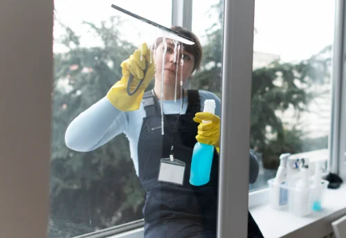 Nettoyage de vitres intérieures et extérieures à Saint-Amand-le-Petit